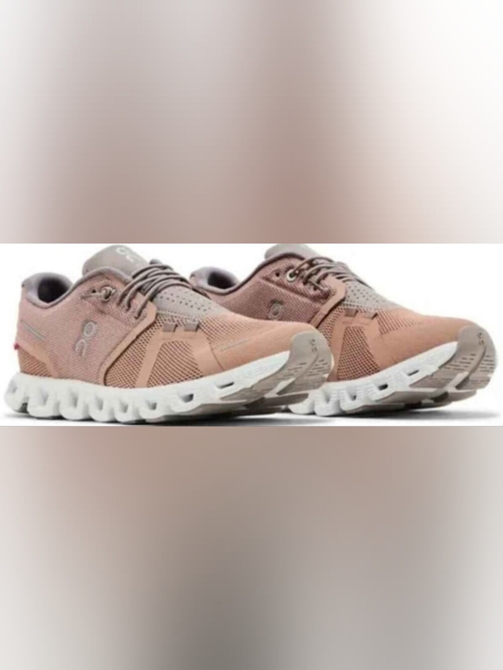 Sz 10.5 - Women's ON CLOUD 5 Rosebrown/Fog - Picture 4 of 8